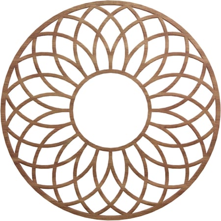 Ekena Millwork Cannes Wood Fretwork Pierced Ceiling Medallion, Walnut, 24"OD x 8 1/4"ID x 3/8"T CMWP24X24X0375CNWA